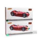 Two boxed 1:18 scale limited edition 1956 Grand Prix Ferrari D50 models, by CMC Models of Germany...