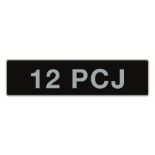 '12 PCJ', UK Vehicle Registration Number,