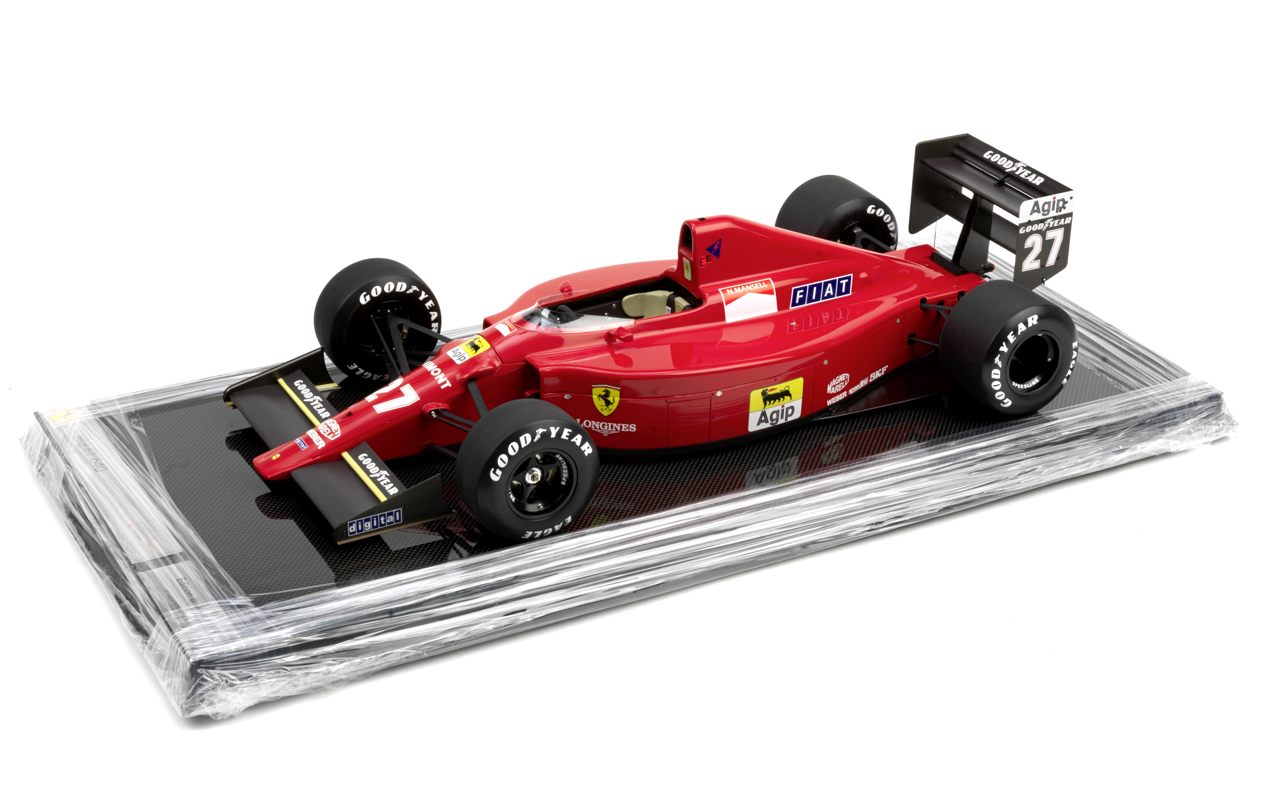 A 1:8 scale limited edition model of Nigel Mansell's 1989 Season Ferrari F1 640, by Amalgam,