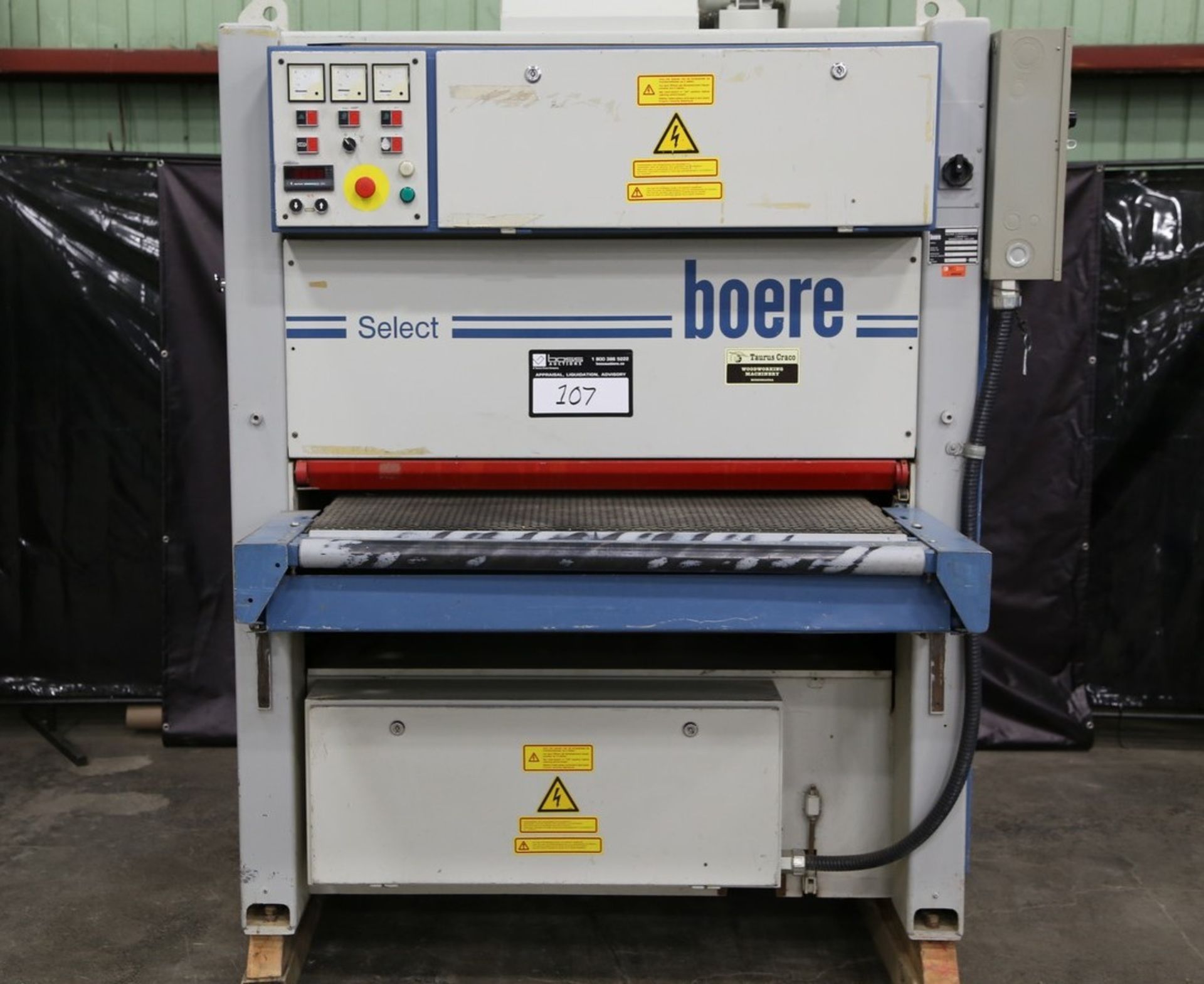 1999 Boere Widebelt Sander, Select 1100 KKC - 3 Belt - Image 2 of 11