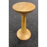 A Light wood contemporary pedestal stand. [49cm in length]