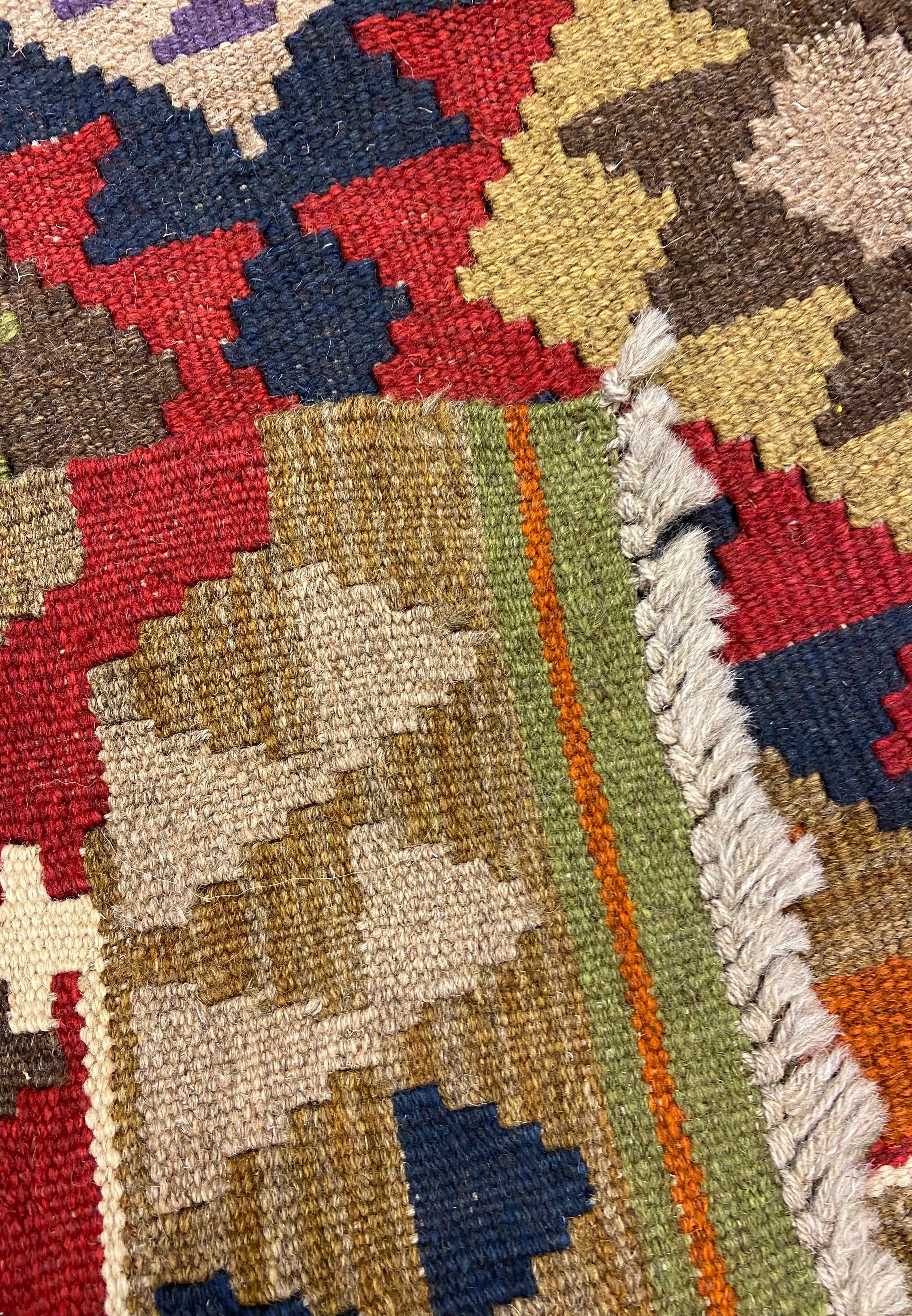 100% hand knotted woollen rug 'Maimana Kilim' [146x100cm] - Image 2 of 3