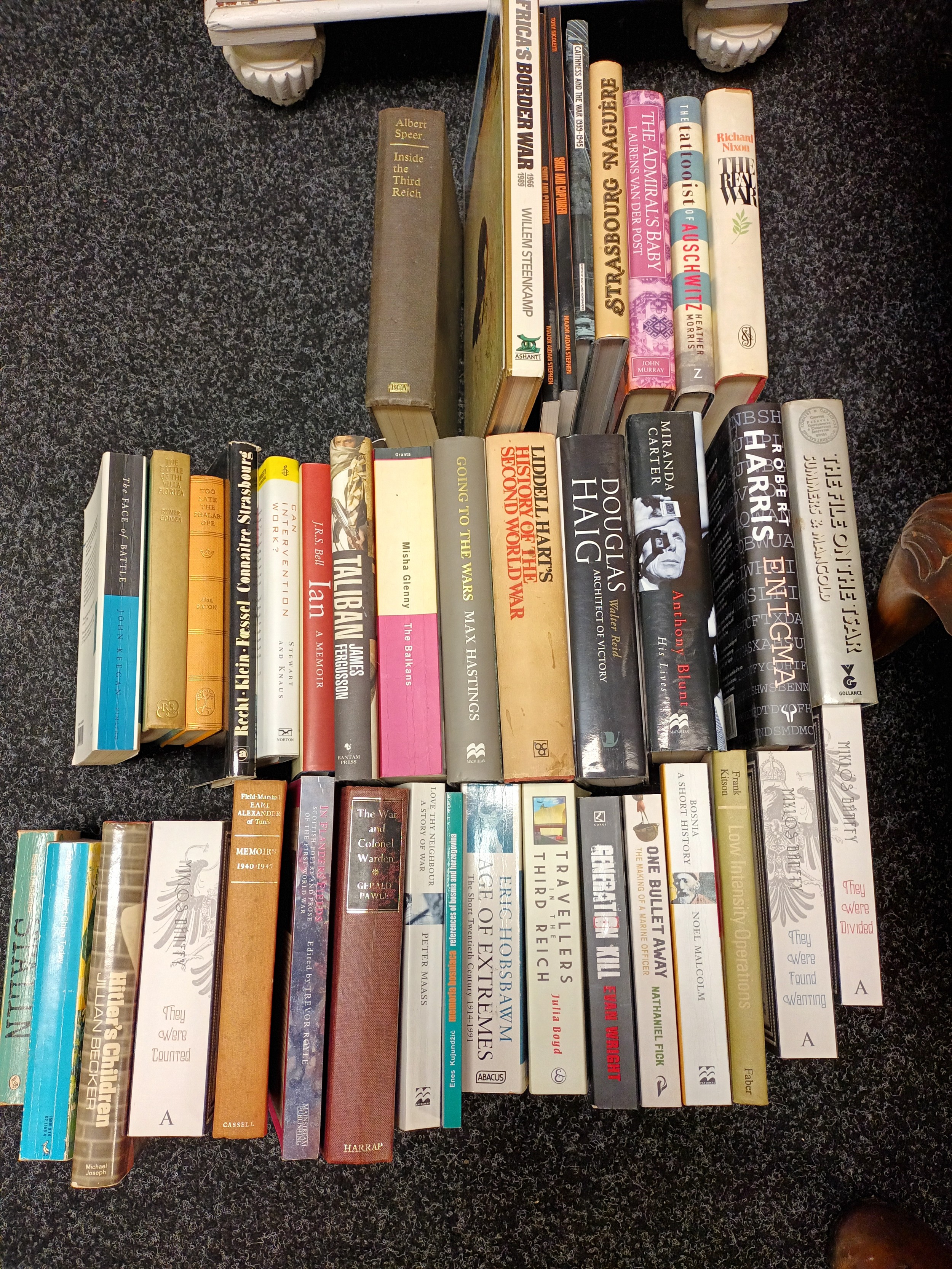 Large mixed lot of books to include Taliban, The Real War, Hitler's Children, Enigma, Going To War