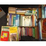 Large collection of mixed topic books along with vintage maps
