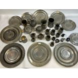 Collection of 18th, 19th & 20th century pewter wares