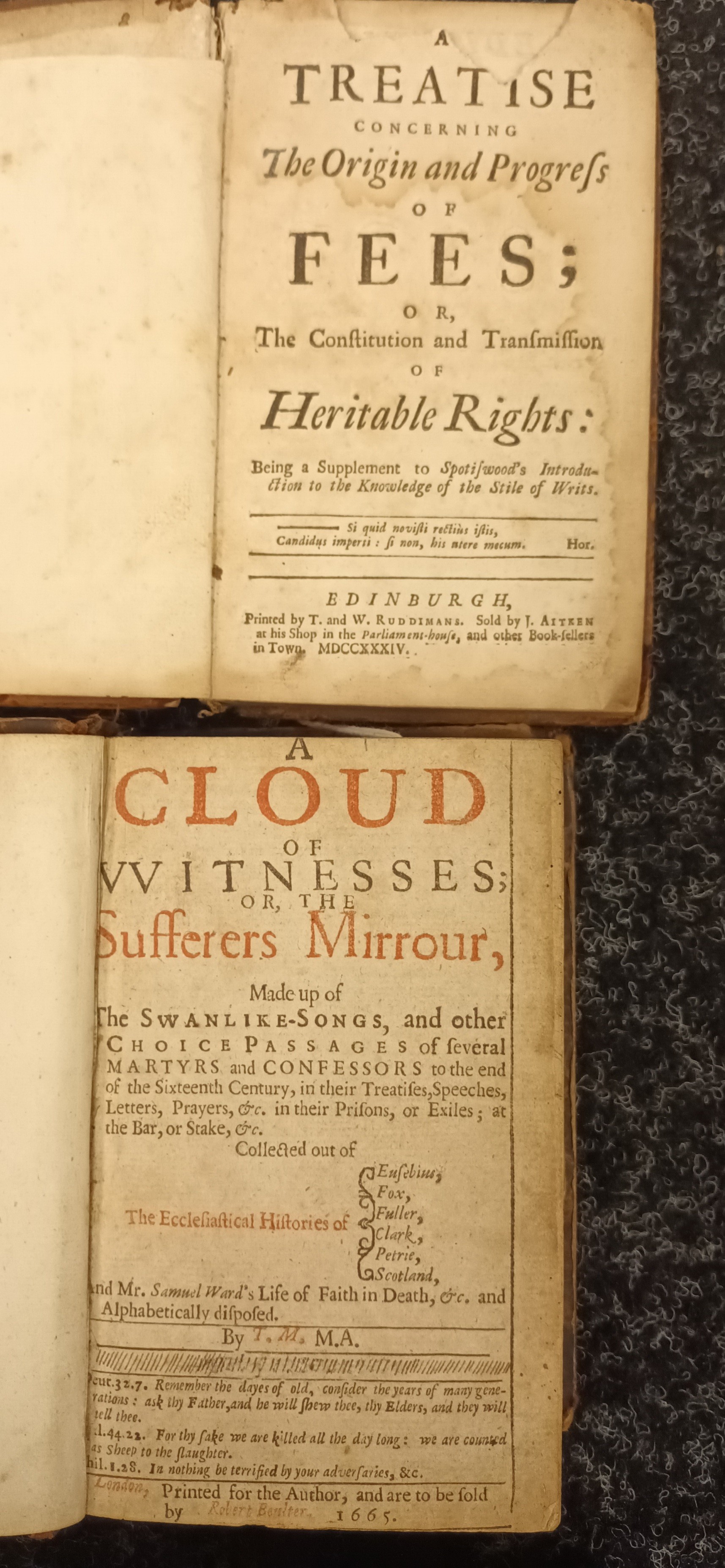 A Cloud of Witnesses or The Suffers Mirrour dated 1685. Along with A Treatise concerning The - Bild 3 aus 3