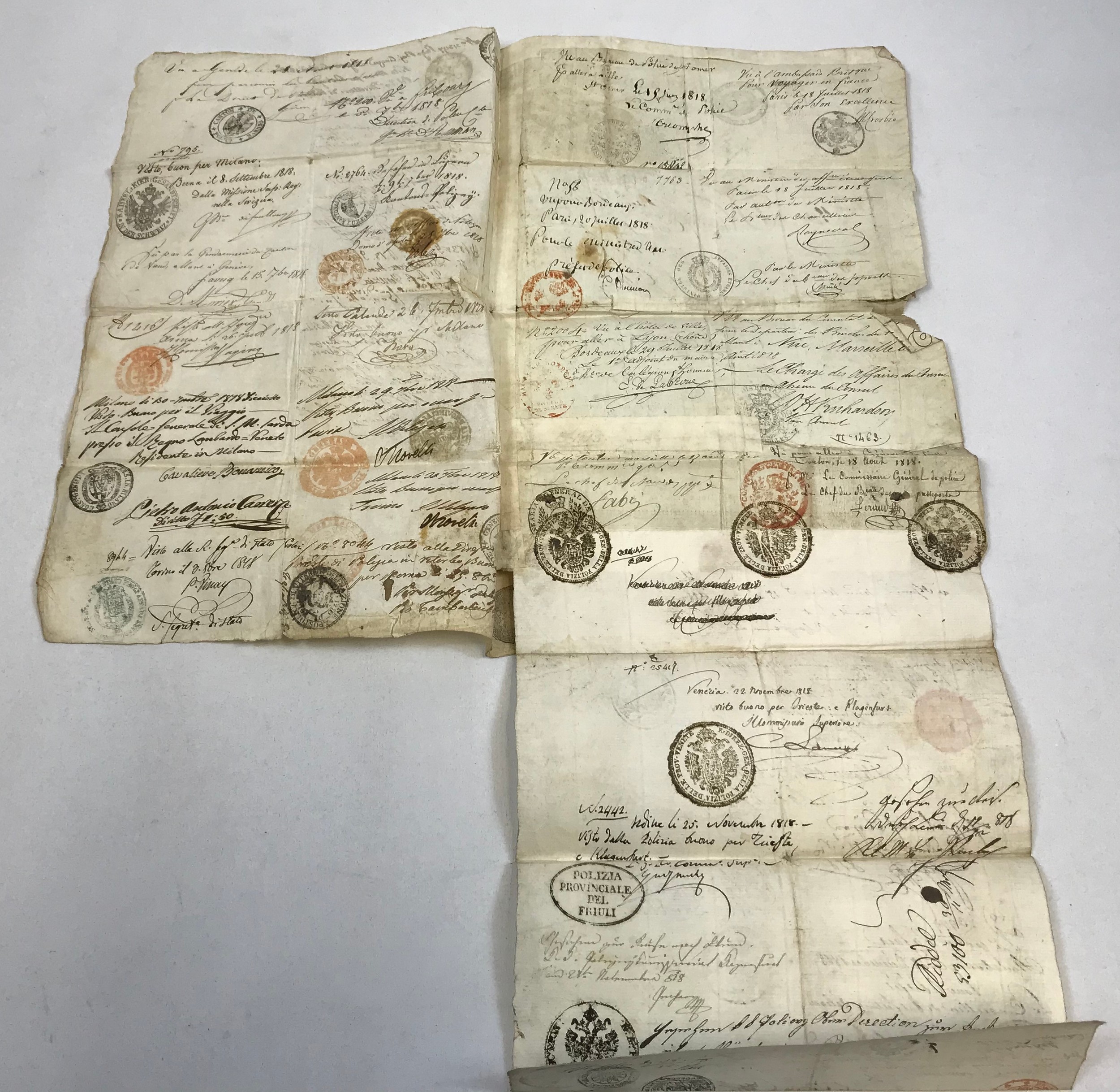 Antique Passport 1818 belonging to Robert Riddell. - Bild 3 aus 3