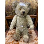 Antique Mohair teddy bear with movable joints.