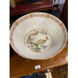 A 19th century Chinese Famille Rose panel painted bowl, Detailing various figure and floral