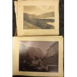 Two photograph albums containing British and European albumen prints