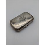 A Chester silver cigarette case. [8.5x5.5cm]