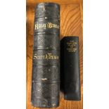 The Complete Plays of Bernard Shaw along with a large 19th century Holy Bible