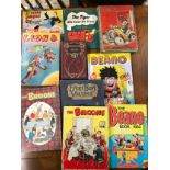 Selection of Annuals to include 1952 The Broons, The Beano, Donald Duck, Robinson Crusoe, The Lion