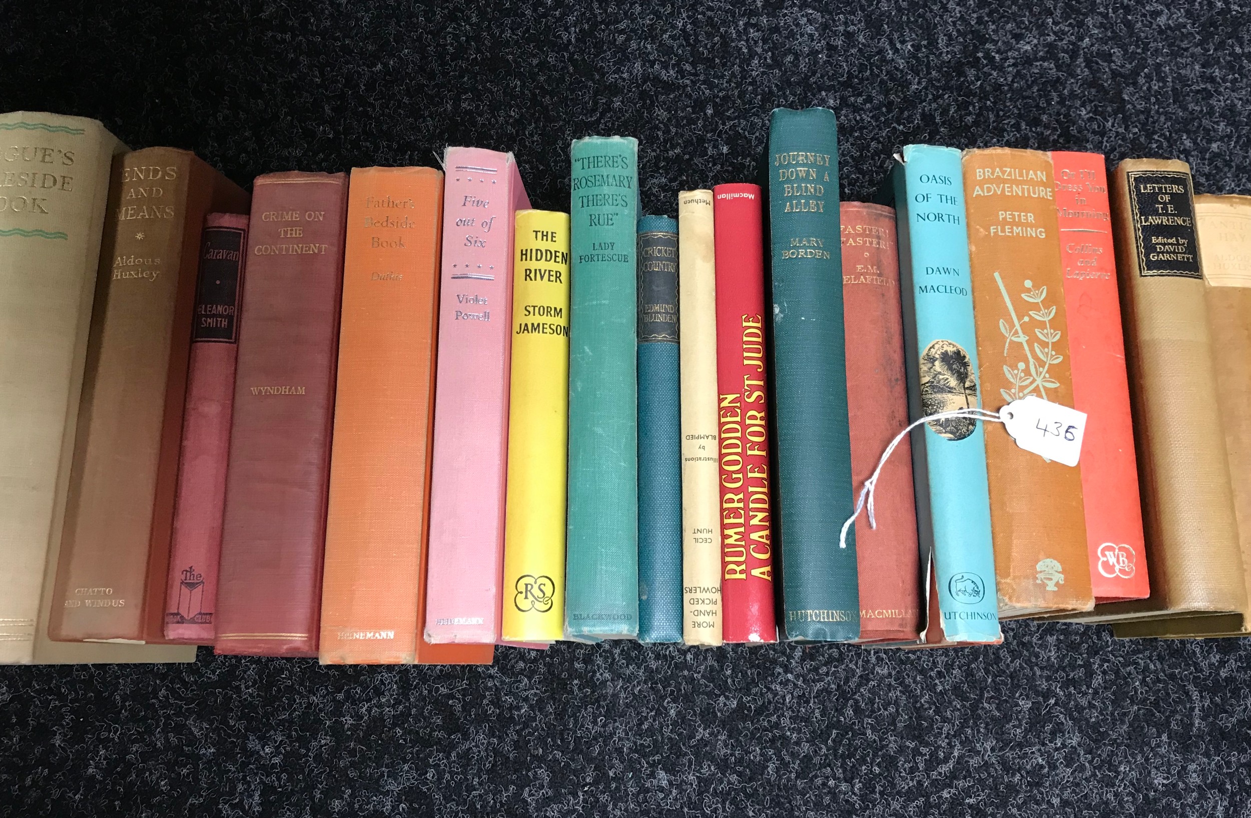 Various vintage books, Oasis Of the North, Ends and Means, Father's Bedside Book, The Hidden