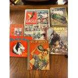 A lot of boys annuals with Eagle comic dated 1951