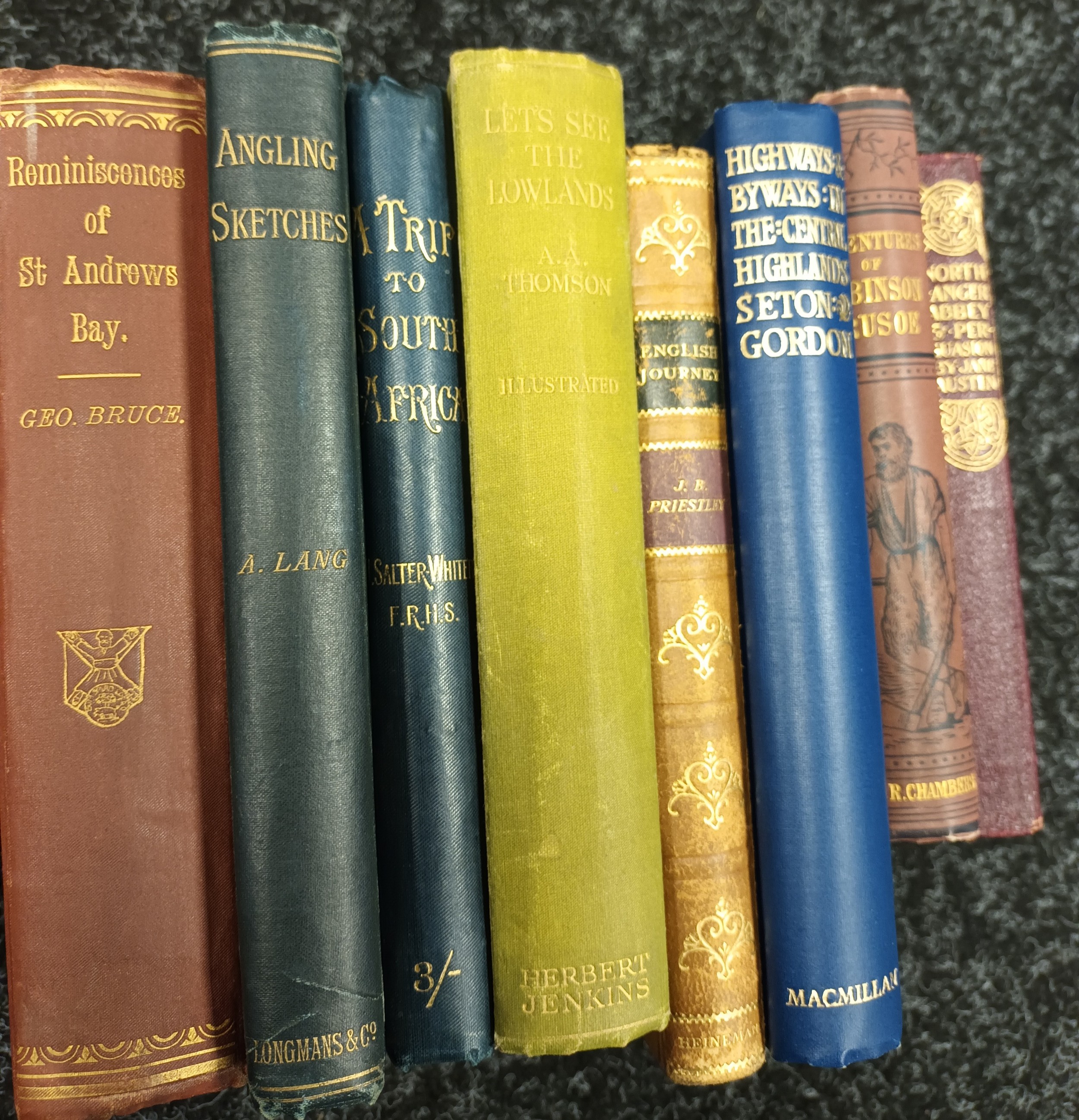 Seven books to include Reminiscences of St Andrews, Adventures of Robinson Crusoe, North Anger Anger - Bild 2 aus 2