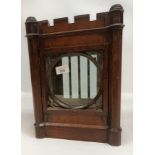 Antique clock case in the form of a fort. [35x25x18cm]