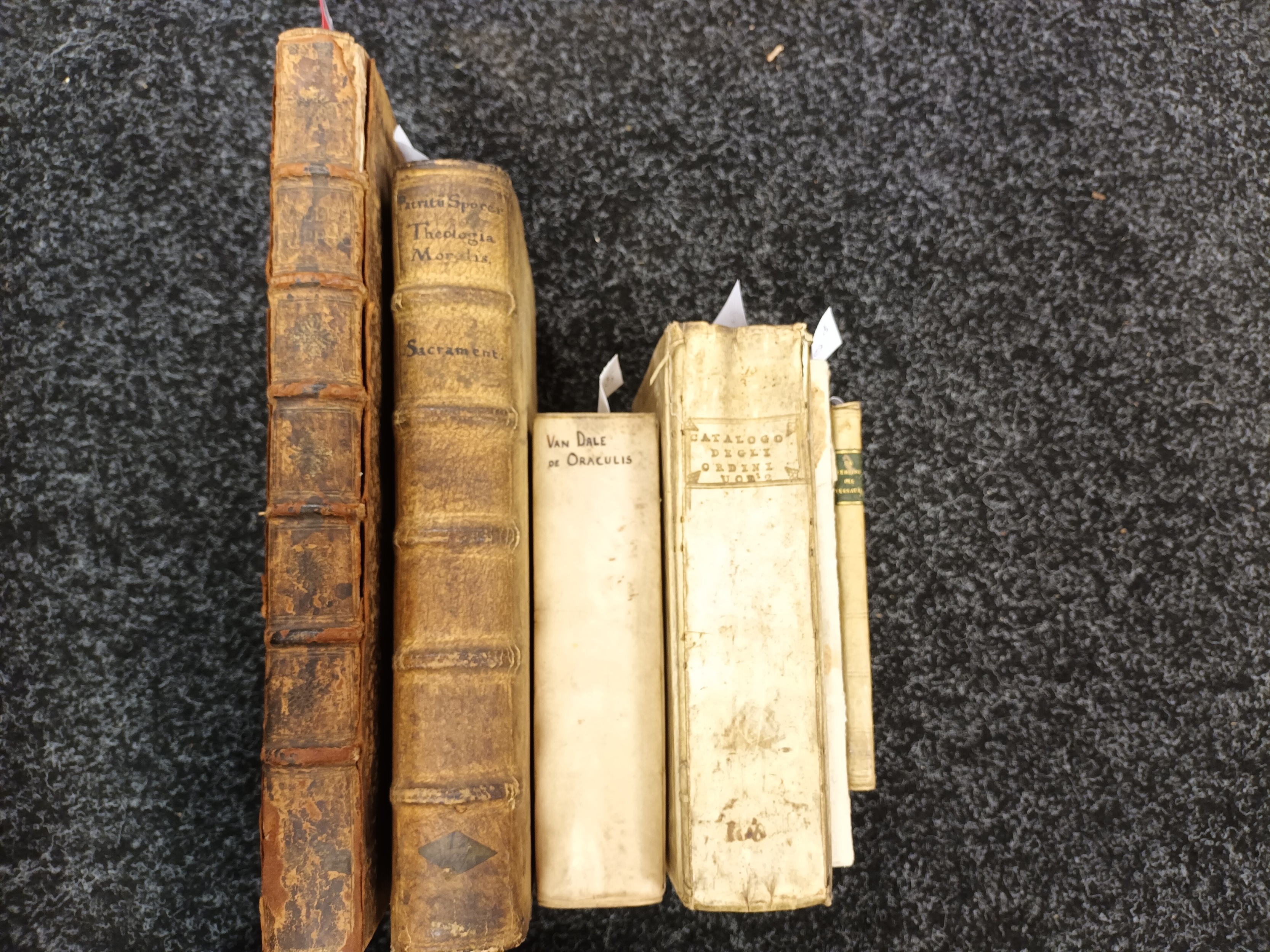 Continental books, 6 volumes comprising of .P.F. Patritii Sporer Theologia Moralis Sacramentalis, - Bild 2 aus 2