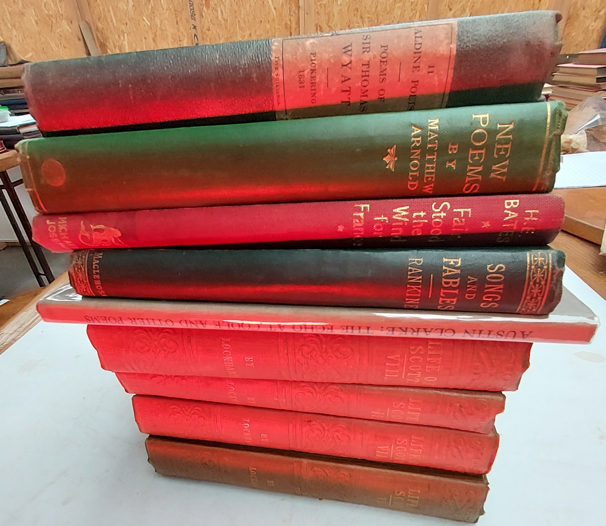 Four Copies of The Life of Scot Vol ll, Vl, Vll and Vlll By J. G. Lockhart Esq 1861. Covers, - Image 5 of 6