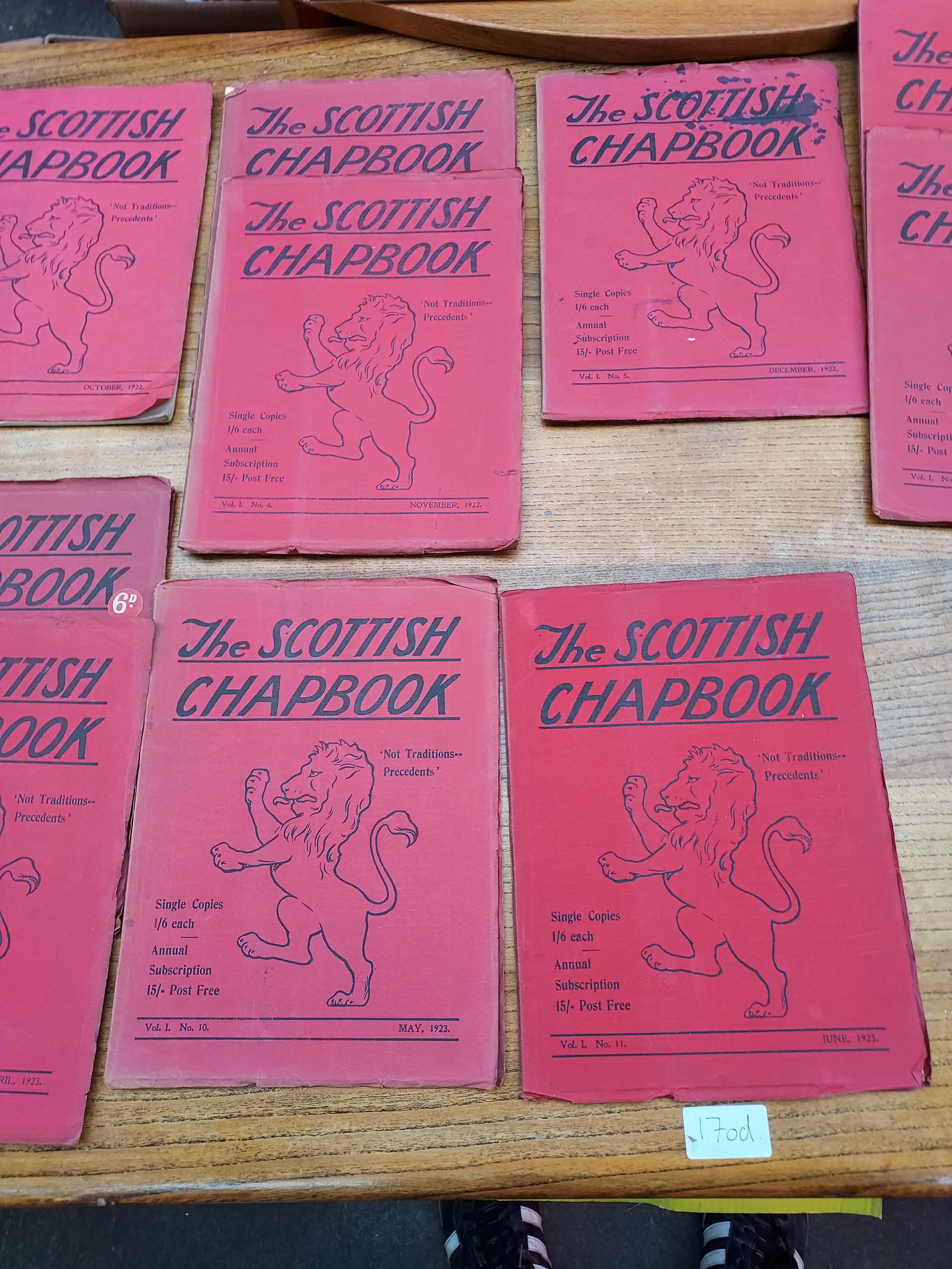 The Scottish Chapbook September 1922 to June 1923 some duplicates. 12 Copies in total. - Image 3 of 4