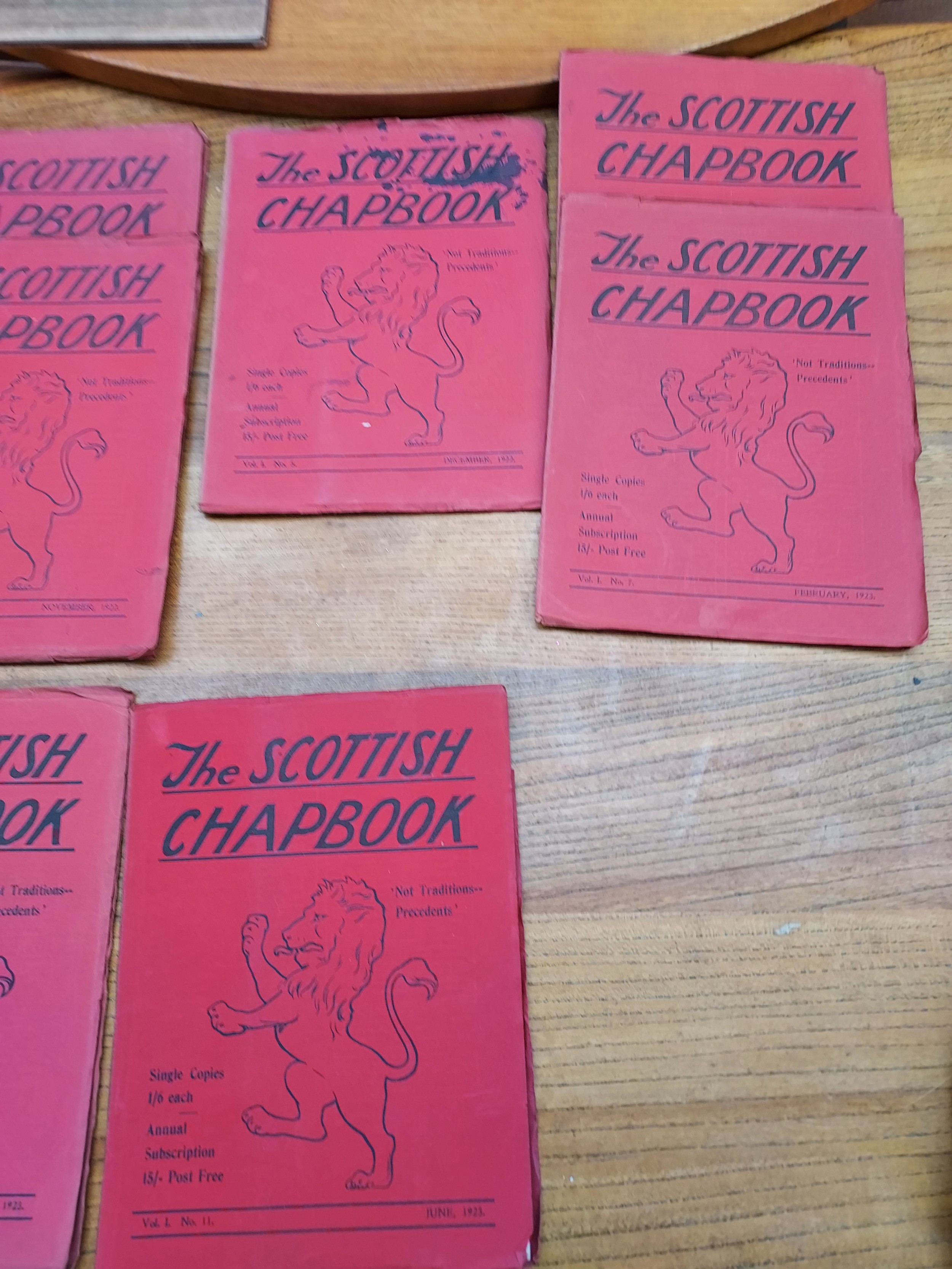 The Scottish Chapbook September 1922 to June 1923 some duplicates. 12 Copies in total. - Image 2 of 4