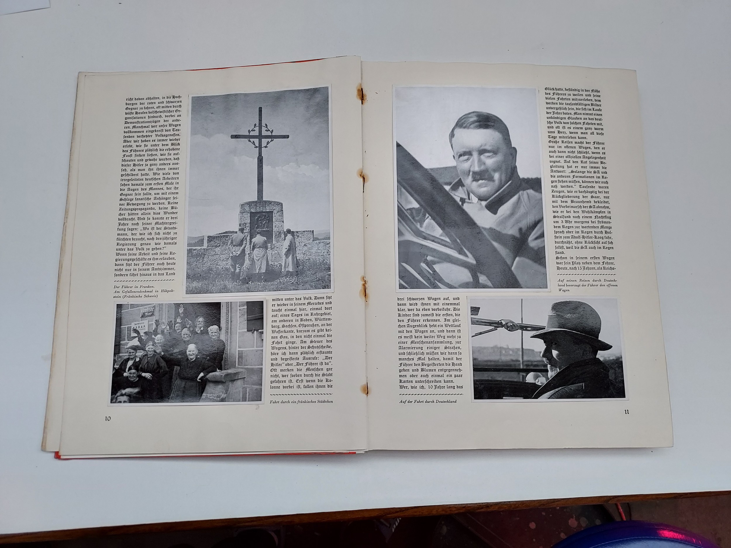A Scarce Volume Entitled Adolf Hitler 133 pages with over 200 tipped in photo plates (Black and - Image 7 of 10