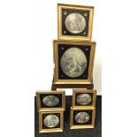 A Lot of 6 various 18th/ 19th century engravings within matching frames. Five depict children