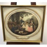 An 18th/ 19th century coloured engraving titled 'St. James Park' Fitted within a gilt frame. [