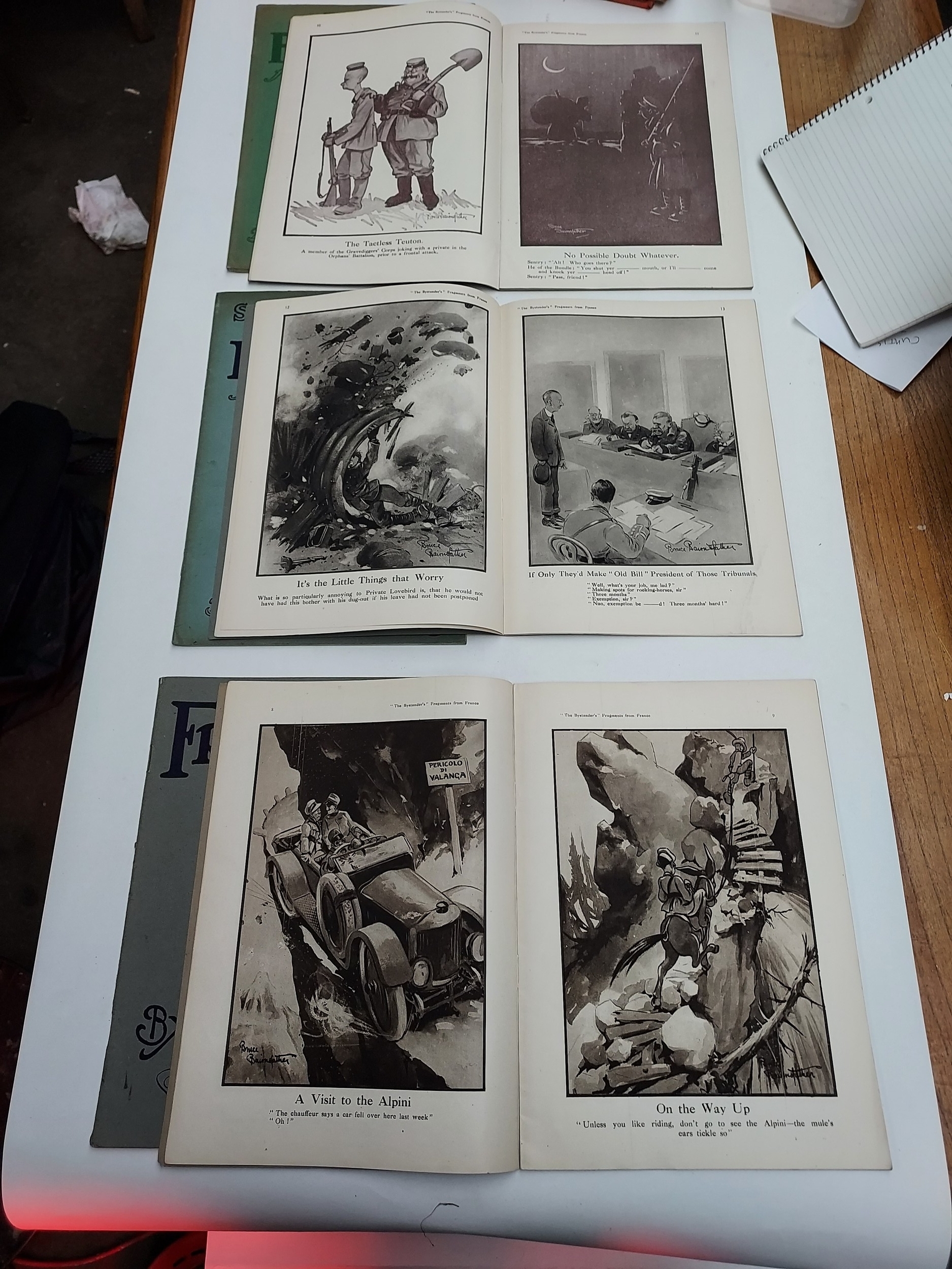 A Collection of Six Scarce Fragments from France Books By Capt Bruce Bairnsfarther. (Covers Shelf - Image 2 of 3