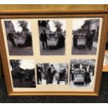 A collection of framed one off's Dunfermline photographs taken from the original glass plates