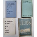 A Collection of Books To Include, British Clubs By Bernard Darwin, London MCMXXXXlll. Cover: Paper