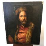A 17th century oil painting on canvas of Marten Ryckaert, after A Copy after Anthony Van Dyck.