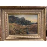 Edmund Morison Wimperis Oil painting on canvas 'End of the Day' Fitted within a gilt frame [Frame