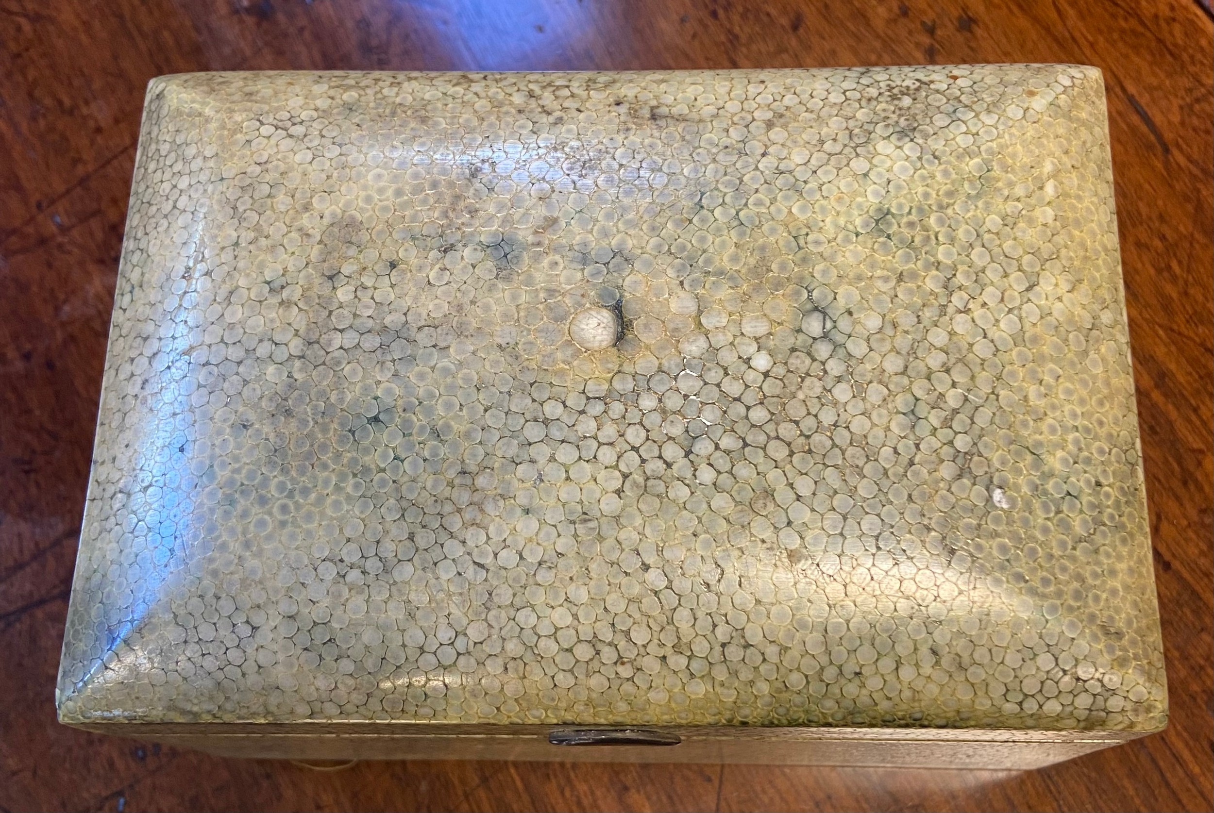 Shagreen lidded box - Image 2 of 4