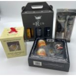 Mixed lot, boxed alcohol; Glenfiddich, De Brus, Jack Daniels & Moet & Chandon