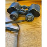 Military Carl Zeiss Jena Deltrintem 8x30 binoculars. Serial number 1272308.