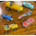 Small lot of collectable playworn cars to include; Shuco, Spot-on & Dinky