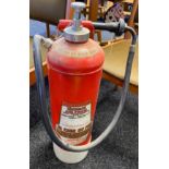 A Vintage Minimax air foam fire extinguisher