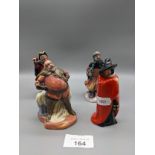 Four Royal Doulton figurines; Falstaff, Guy Fawkes, Town Crier, Good King Wenceslas