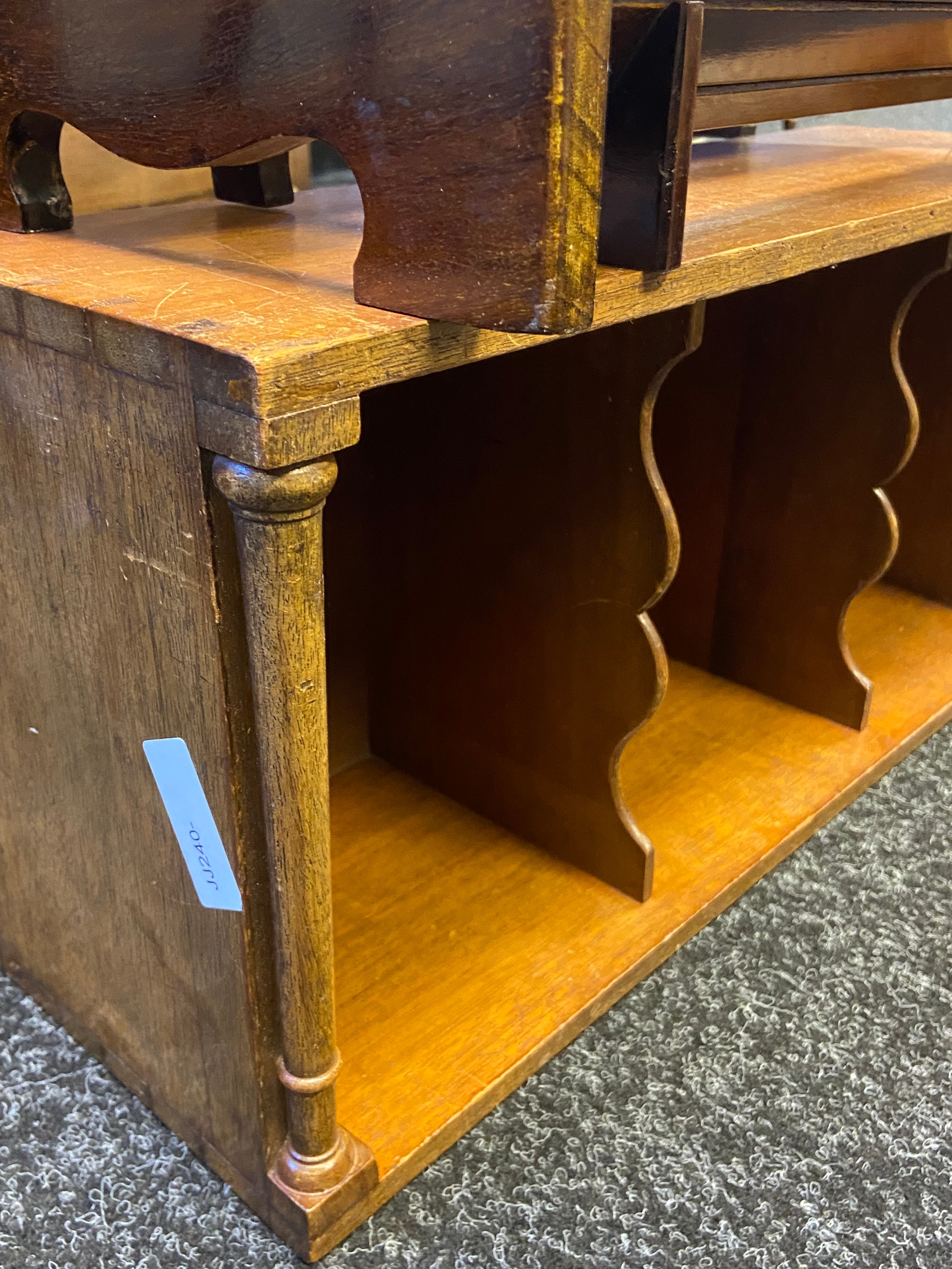 Antique book shelf together with an Art deco book shelf. - Image 3 of 3