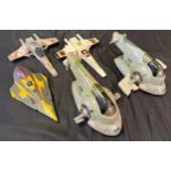 A Lot of Vintage Star Wars ships to include two Slave 1 Models, Two X-Wing ships and one other