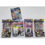 A Set Of Five Star Trek Figures to Include, Space Talk Series, 30th Anniversary Series and Collector