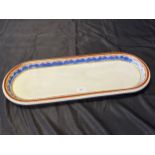 A 19th century Copeland large serving platter, detailed with hand painted trim. [70x27cm]