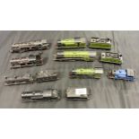 A Lot of 8 various Hornby Tri-Ang train models. Includes four locos with tenders.