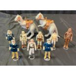 A Lot of 1980 Star Wars figures- Han Solo; Hoth Battle gear x3, Rebel Commander, Rebel Soldier,