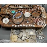 A Collection of hardstone, pearl and 925 silver clasp jewellery. Mostly all have 925 silver claps or