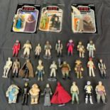 A Collection of vintage Return of The Jedi Star Wars figures- Includes Bib Fortuna with card,