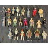 A Collection of mixed vintage Star Wars figures to include Bike Scout, B-Wing pilot, Prune Face,