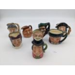 Collection of toby jugs [Royal Doulton] [Kelsboro Ware]