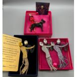 A Lot of four various Butler & Wilson designer brooches to include Come dance with us 50 years of